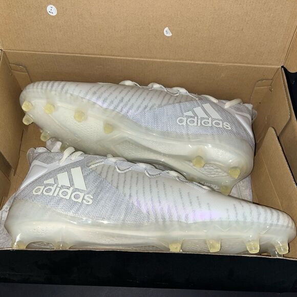 Adidas Freak Ultra 20 White Silver Football Cleats‎ Men’s Size 15 New In Box - Picture 5 of 6